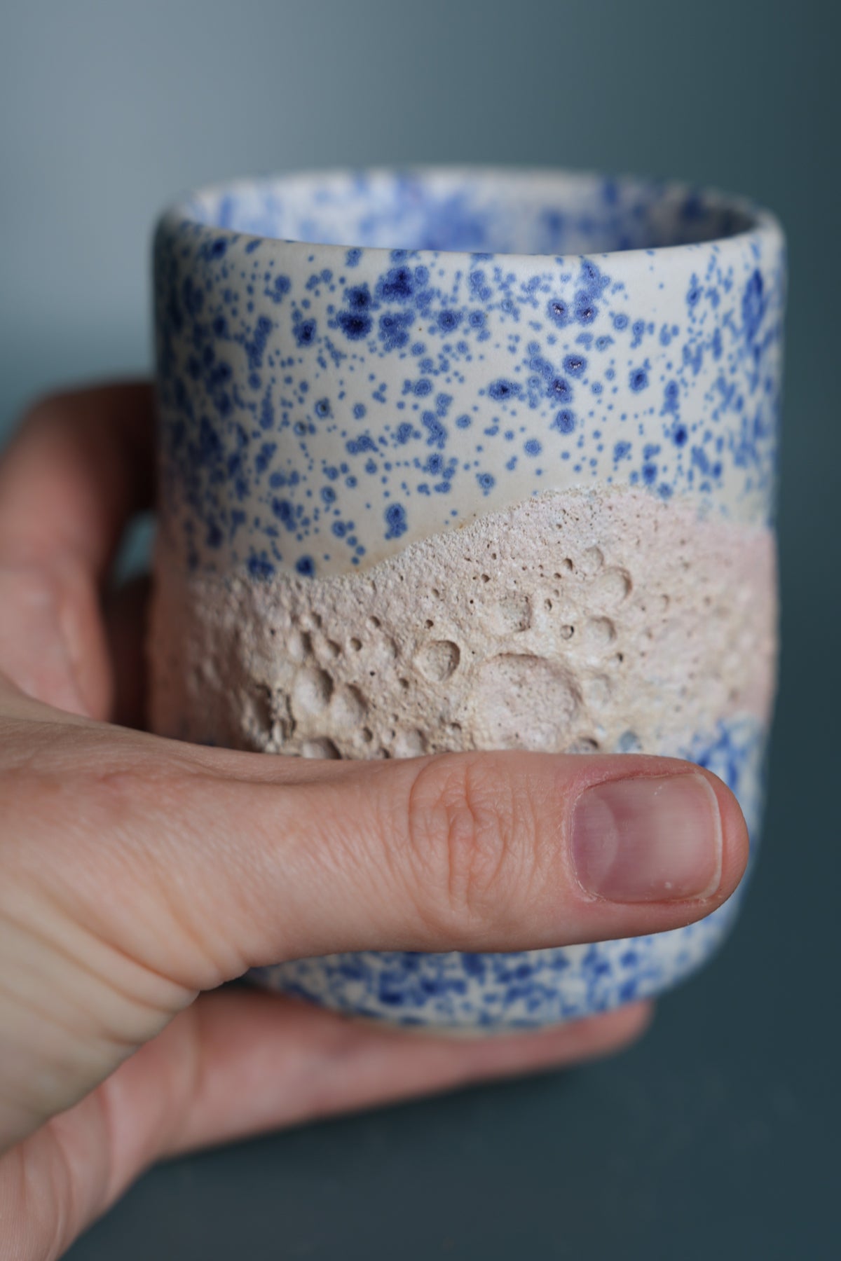 Handless mug 'Spatters'