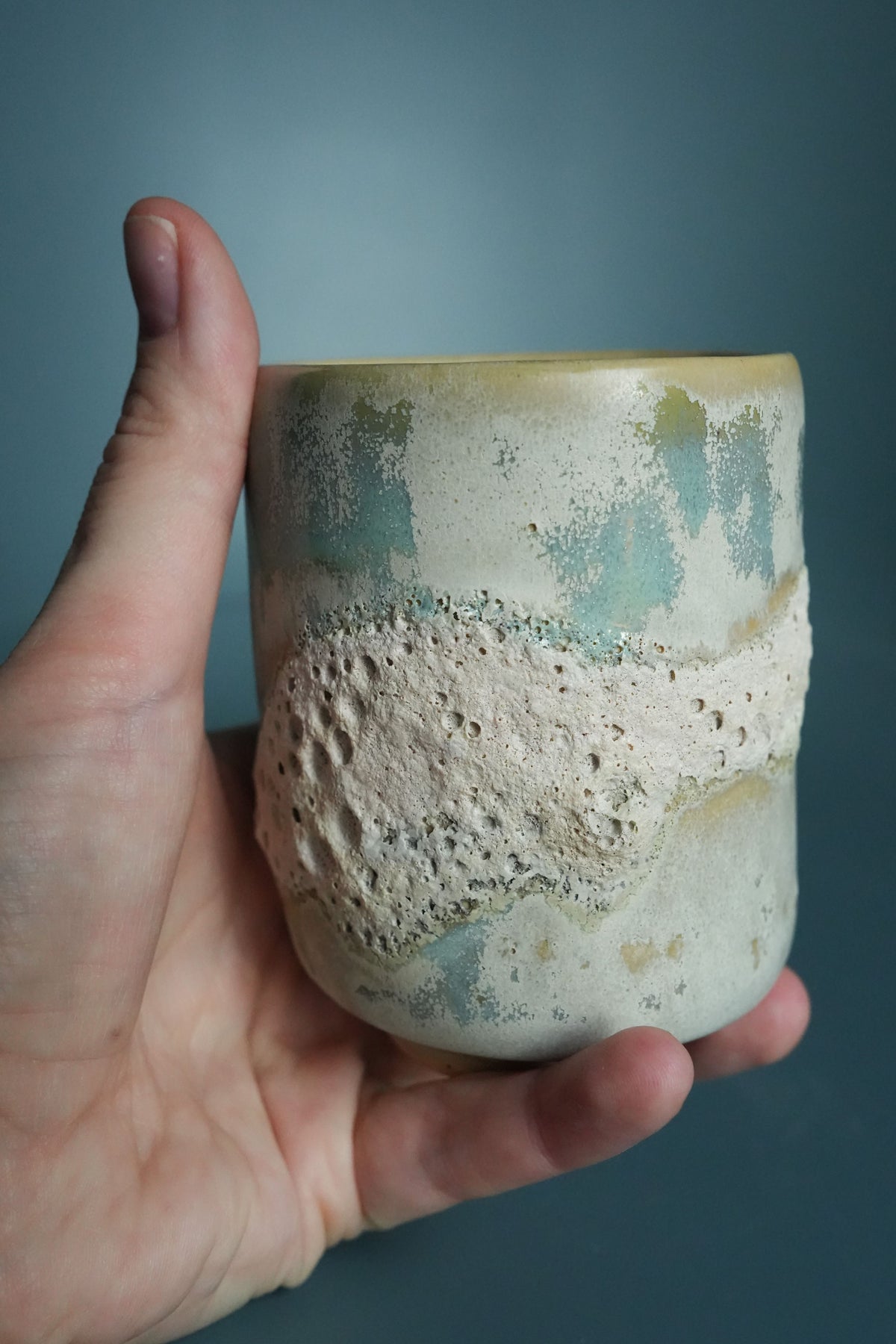 Handless mug 'Sea salt'