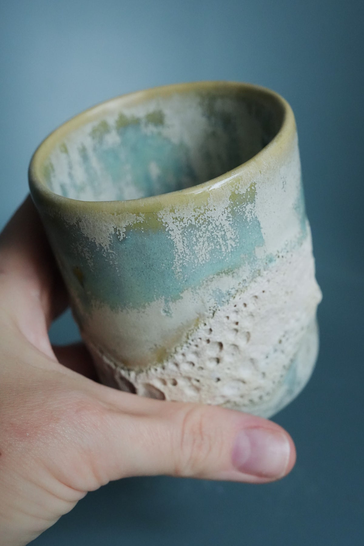 Handless mug 'Sea salt'