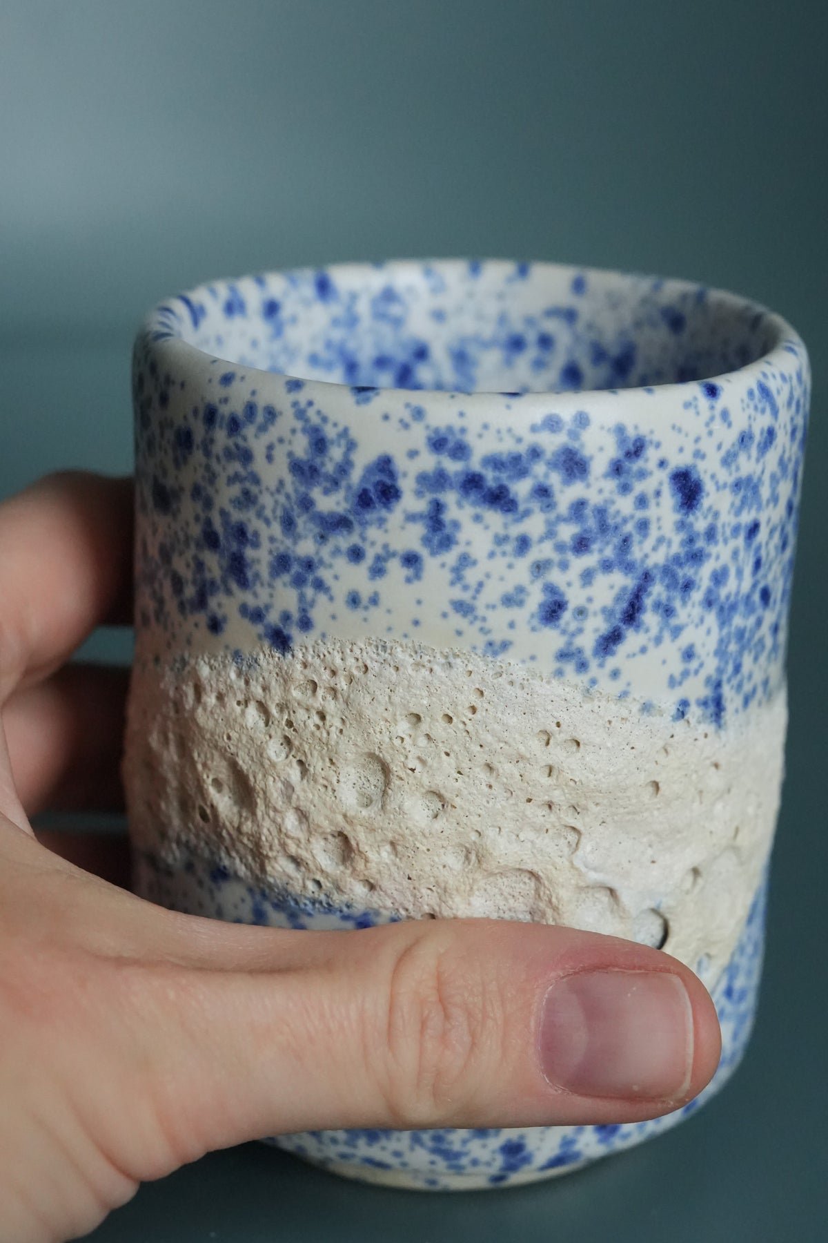 Handless mug 'Spatters'